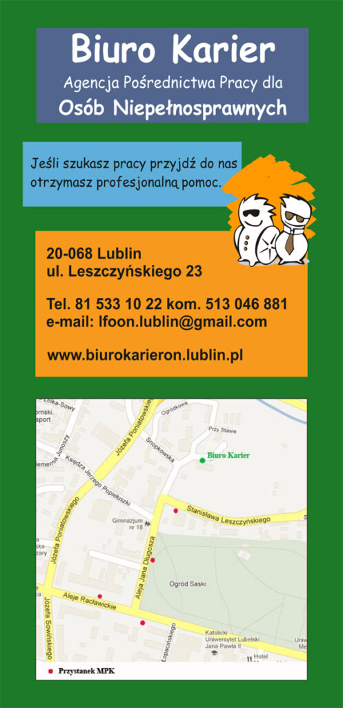 Ulotka Biuro Karier